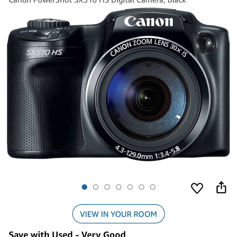 Looking to trade ***Canon PowerShot SX510 HS Digital Camera - Black